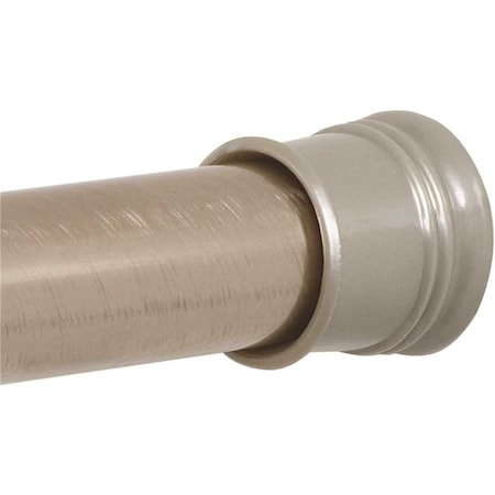Proplus 44 to 72 Adjustable Tension Shower Rod in Brushed Nickel 505STIL